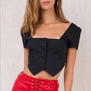 I.AM.GIA Black Ankaa Top Size S
